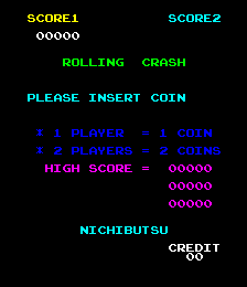Rolling Crash + Moon Base Title Screen
